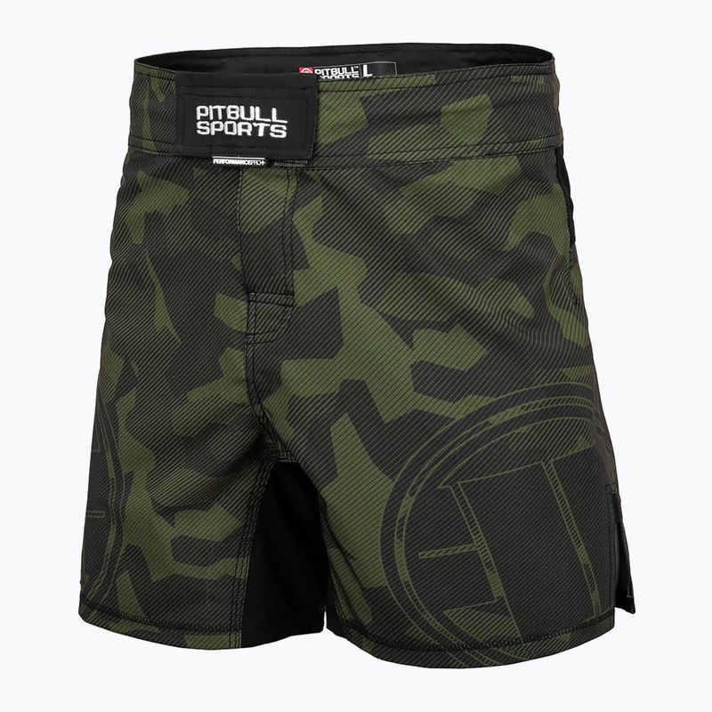 Pánske grapplingové šortky Pitbull West Coast Grappling Dillard olive
