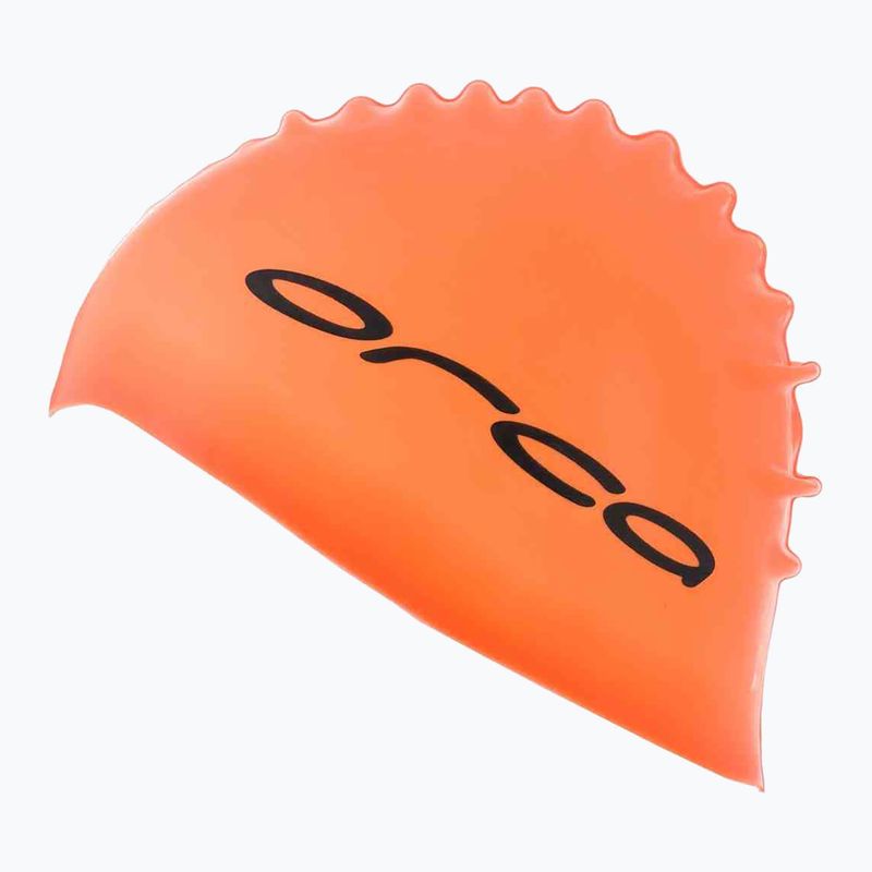 Silikónová plavecká čiapka Orca oranžová DVA 2