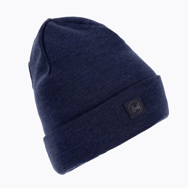 Klobúk BUFF Heavyweight Merino Wool Solid navy blue 111170