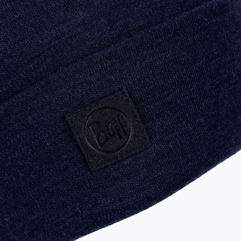 Klobúk BUFF Heavyweight Merino Wool Solid navy blue 111170 3