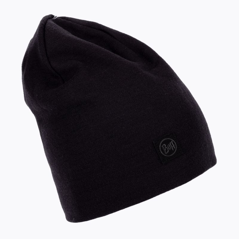 BUFF Heavyweight Merino Wool klobúk Solid black 113028