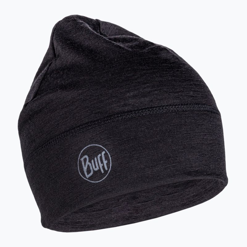 BUFF Ľahká čiapka z merino vlny Solid black 113013.999.10.00