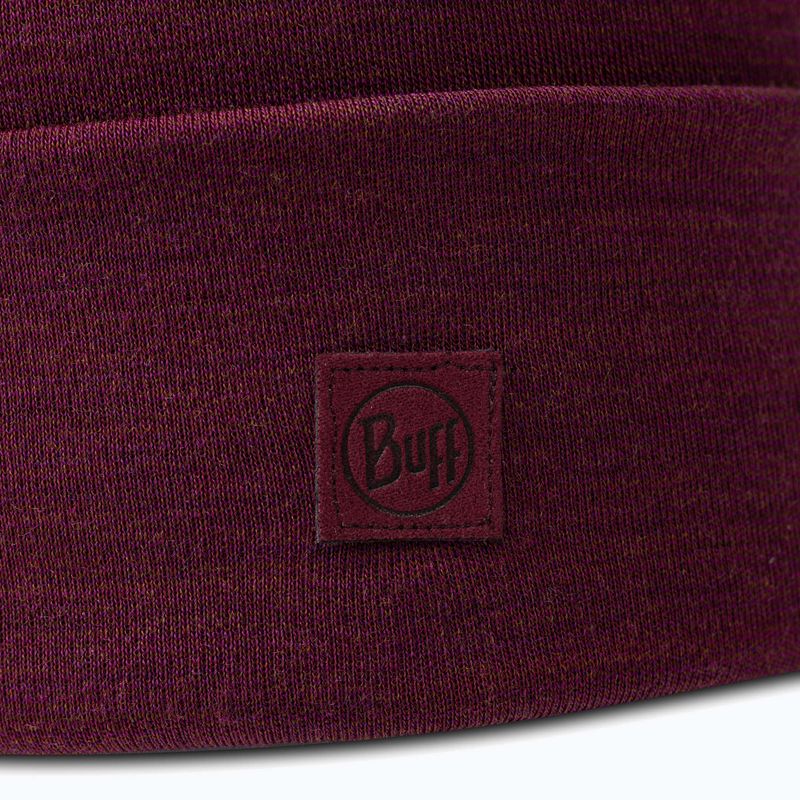 Zimná čiapka BUFF Heavyweight Merino Wool solid tibetan red 2