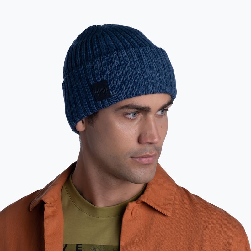 BUFF Merino vlnená čiapka Ervin navy blue 124243.788.10.00 5