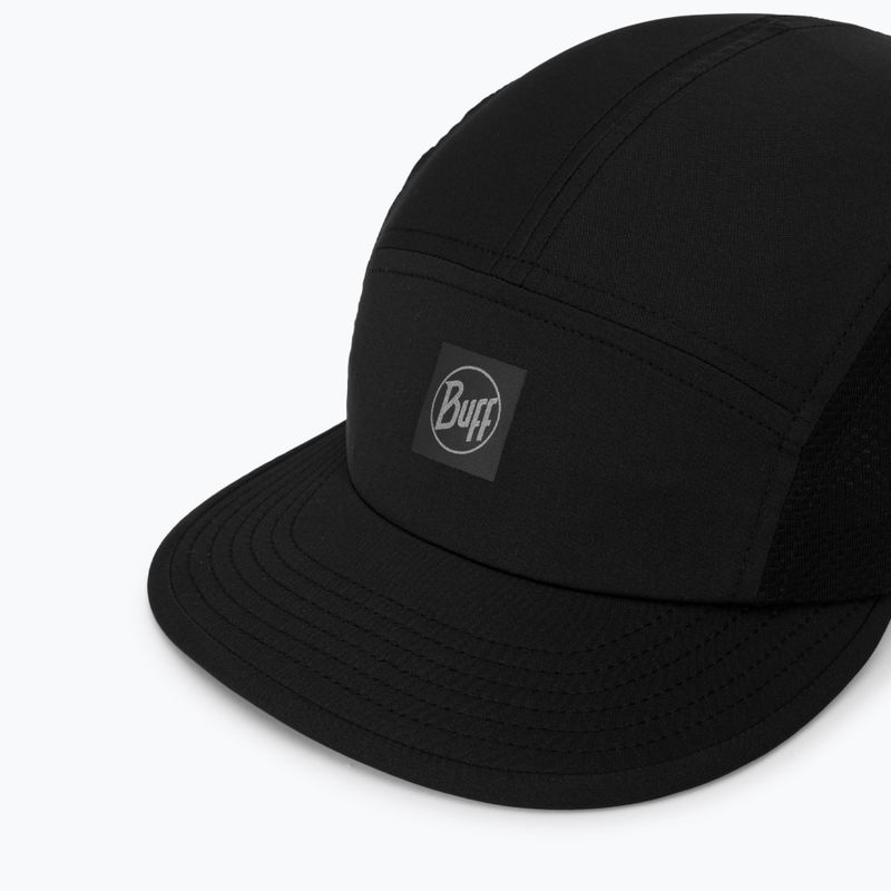 Šiltovka BUFF 5 Panel Go solid black 3