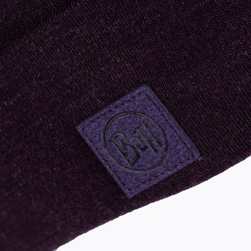 Klobúk BUFF Heavyweight Merino Wool Hat purple 111170 3