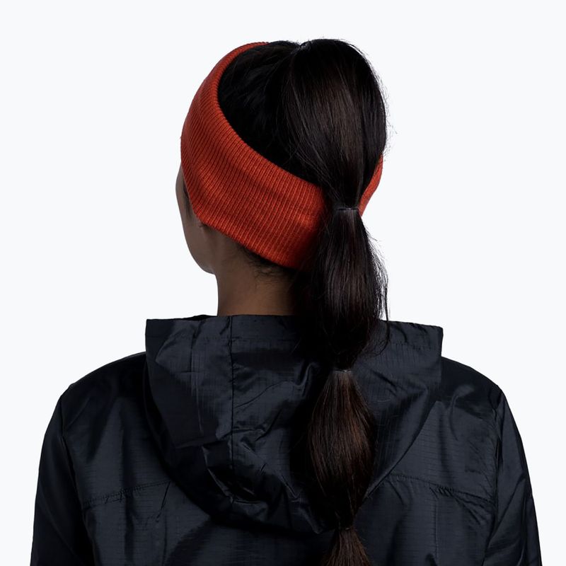 Čelenka BUFF Crossknit Jednofarebná červená 126484.220 7