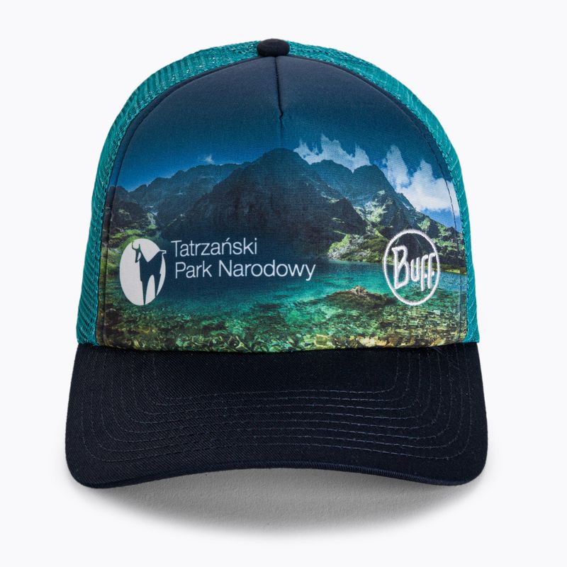 BUFF Trucker Čierna čiapka Pond blue and navy 129543.555.10.00 4