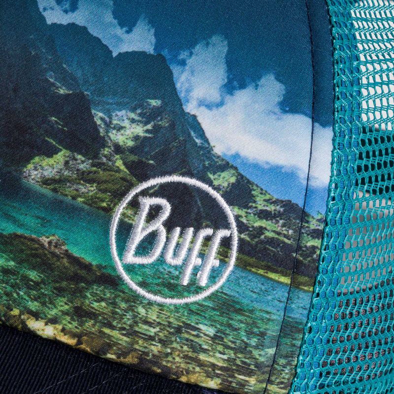 BUFF Trucker Čierna čiapka Pond blue and navy 129543.555.10.00 5