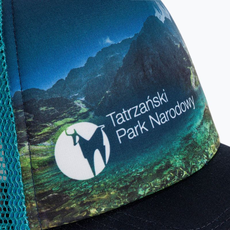 BUFF Trucker Čierna čiapka Pond blue and navy 129543.555.10.00 6
