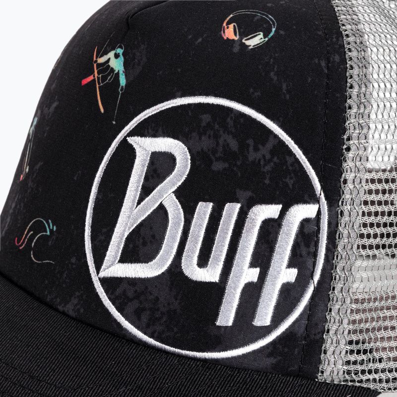 Kšiltovka BUFF Trucker Logo Collection Kaleat black-grey 130516.999.30.00 5