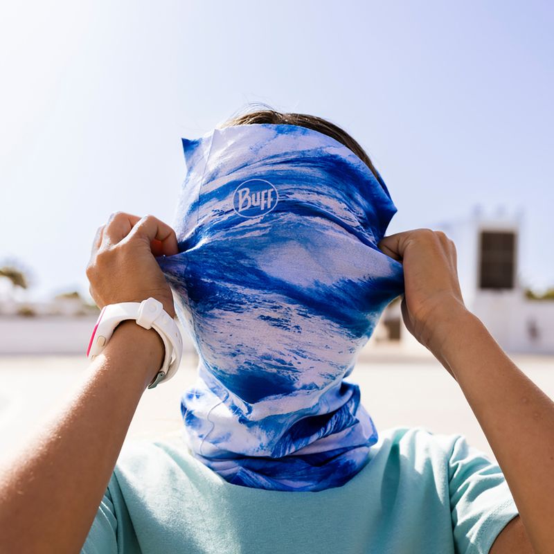 Multifunkčné detské šatky BUFF Coolnet UV Junior Senh modré 131309.707.10.00 3
