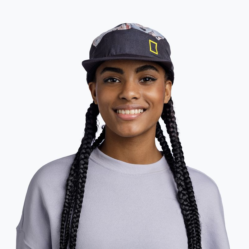 Šiltovka BUFF 5 Panel Explore reige black 3