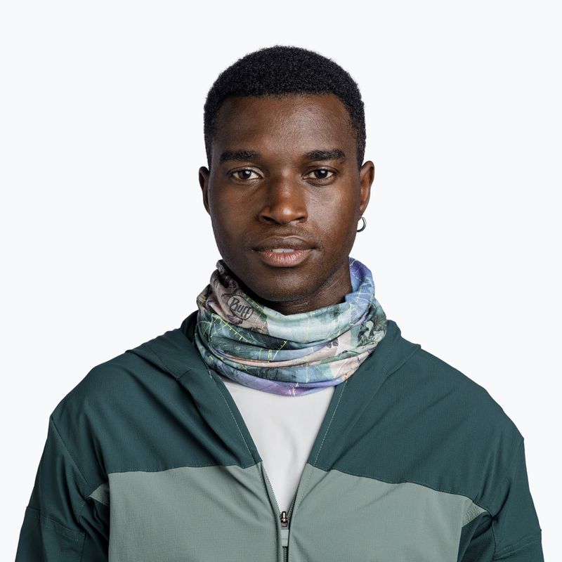 Multifunkčná šatka BUFF Coolnet UV campast green 3