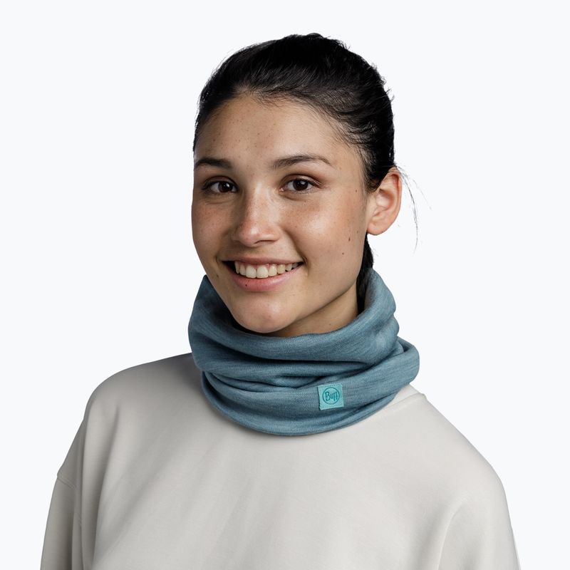 Nákrčník Balaklava BUFF Heavyweight Merino Wool solid pool 4