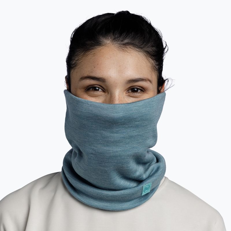 Nákrčník Balaklava BUFF Heavyweight Merino Wool solid pool 5