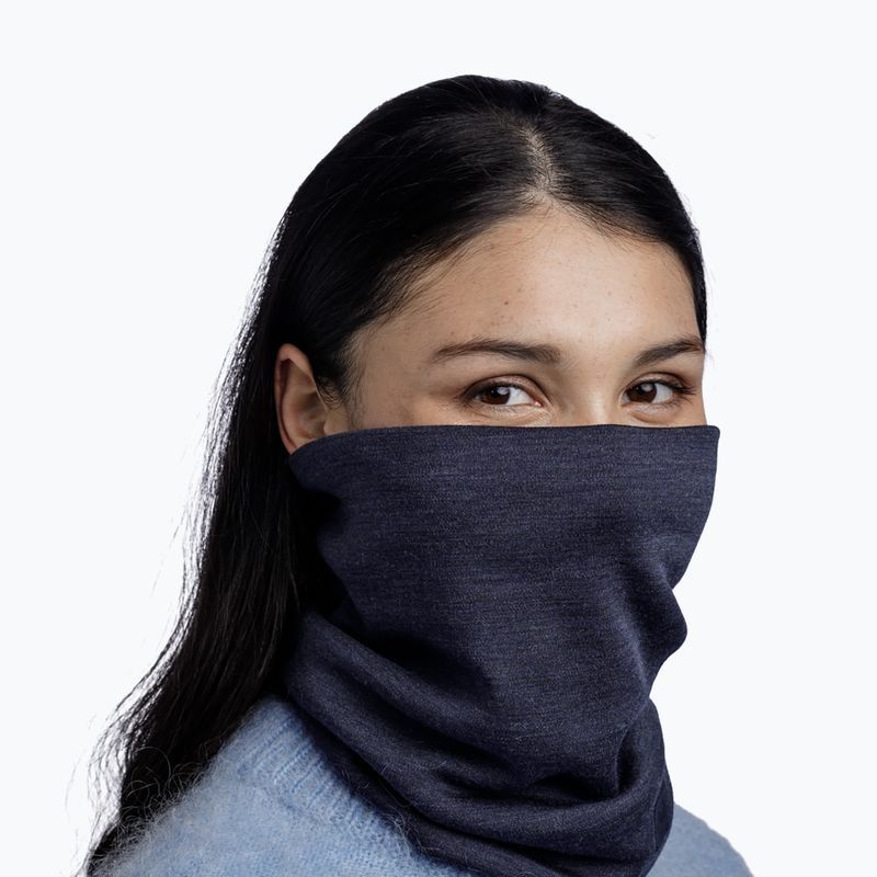 Nákrčník Balaklava BUFF Heavyweight Merino Wool solid indigo balaclava 5