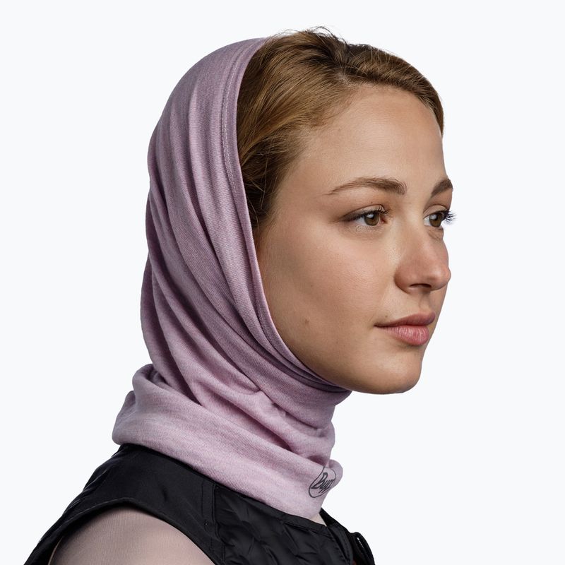 Multifunkčný sling BUFF Midweight Merino Wool melange lilac sand 4