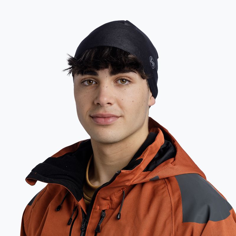 Zimná čiapka BUFF Thermonet pevná čierna 3