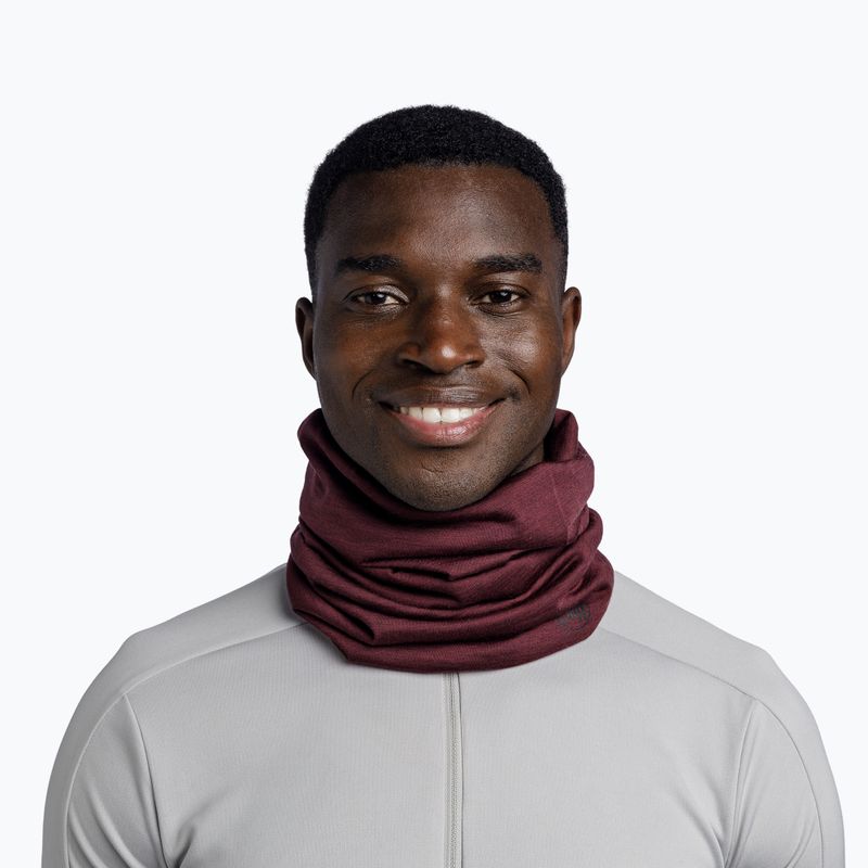Šatka multifunkčná BUFF Lightweight Merino Wool garnet 3