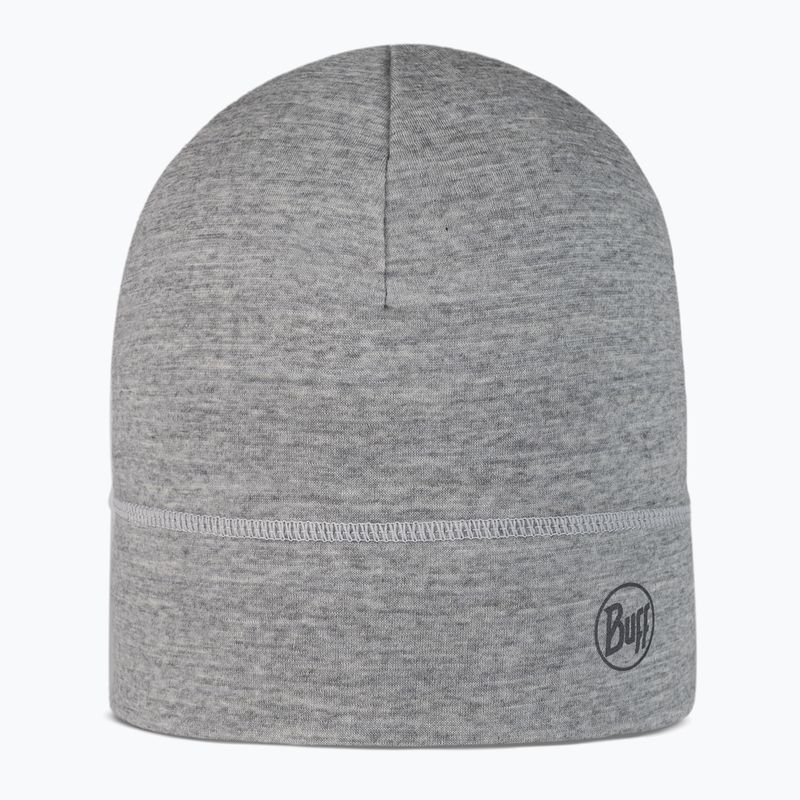 Zimná čiapka BUFF Lightweight Merino Wool solid light grey