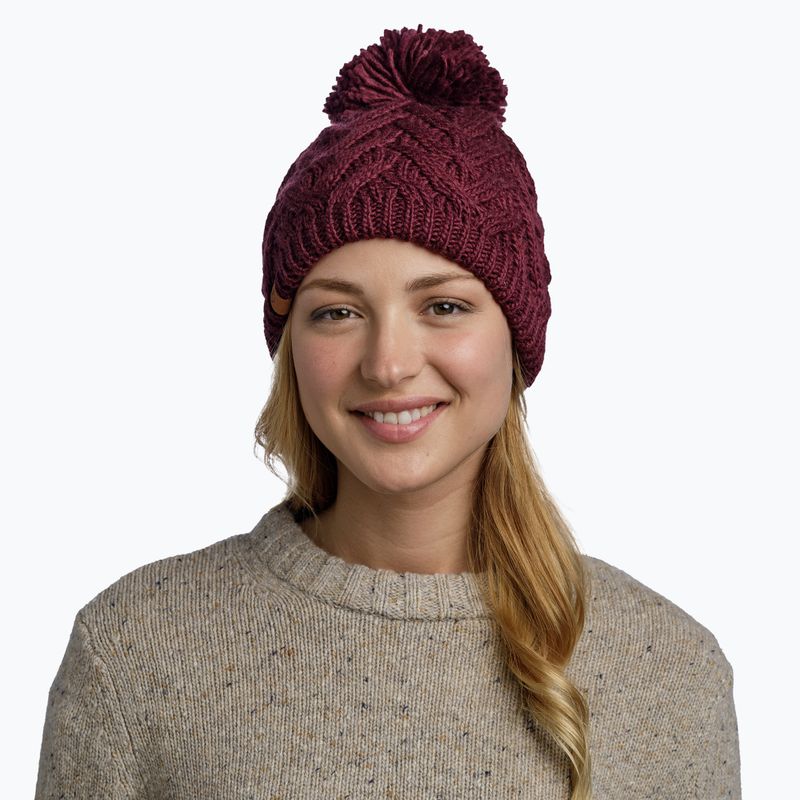 Zimná čiapka BUFF Knitted & Fleece Caryn dahlia 3
