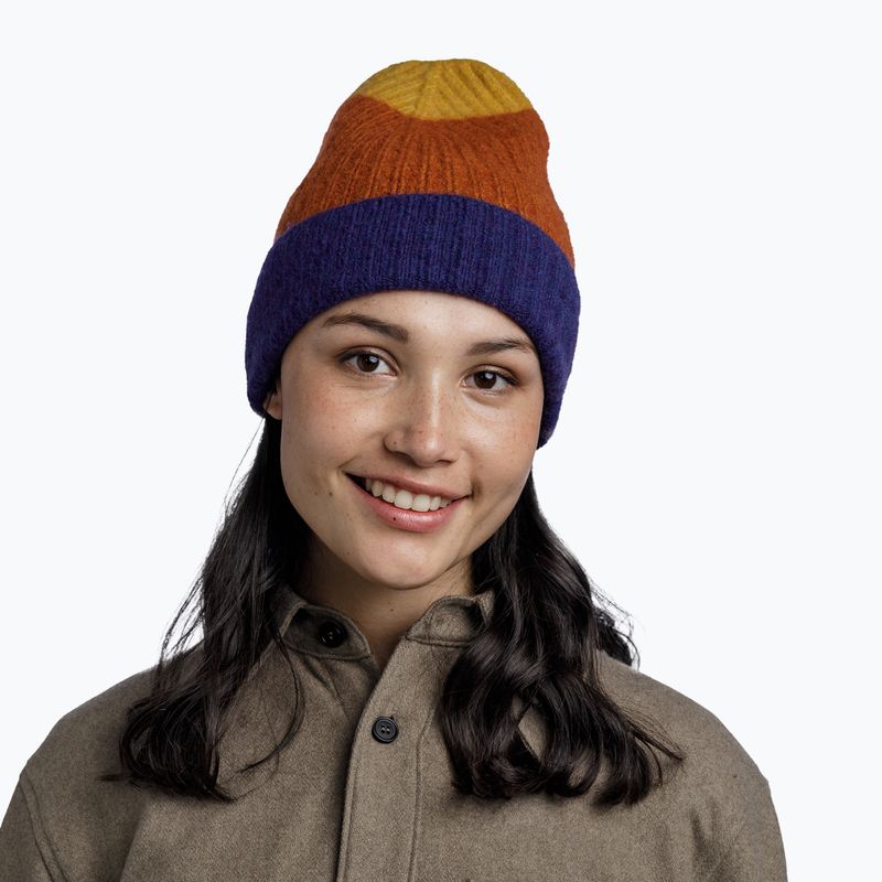 BUFF Pletená zimná čiapka Nilah denim 3