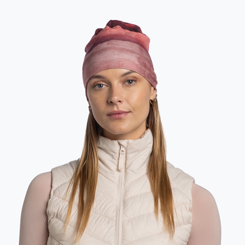 Zimná čiapka BUFF EcoStretch lise rosewood 6