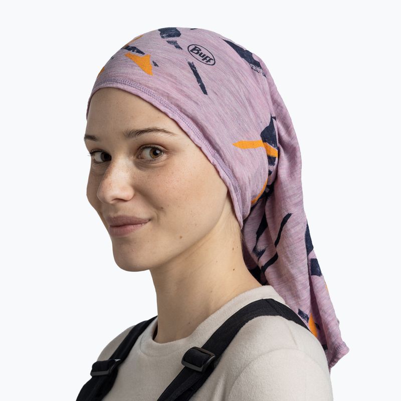Multifunkcijski šal BUFF Lightweight Merino Wool virta grape ice 4