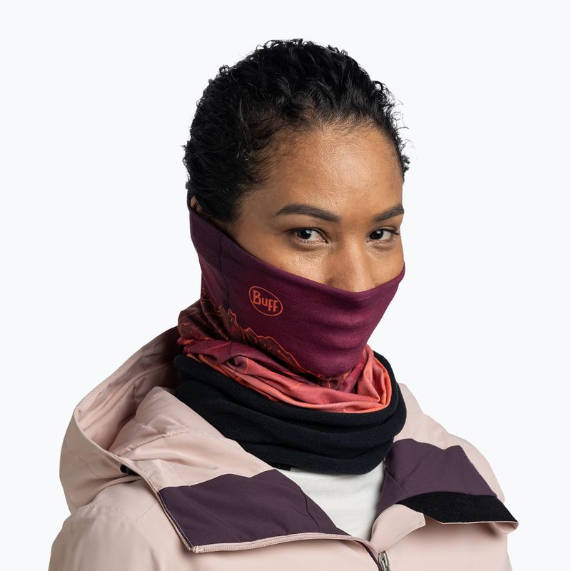 Multifunkčná šatka BUFF Polar Unal Garnet 4