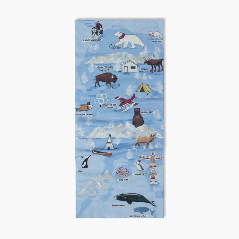 Detská multifunkčná šatka BUFF Original Ecostretch imus washed blue 2