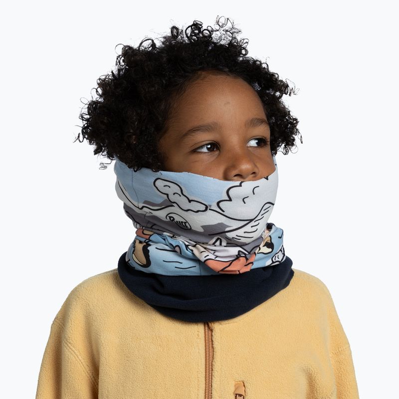 Detská multifunkčná šatka BUFF Polar teal blue 4