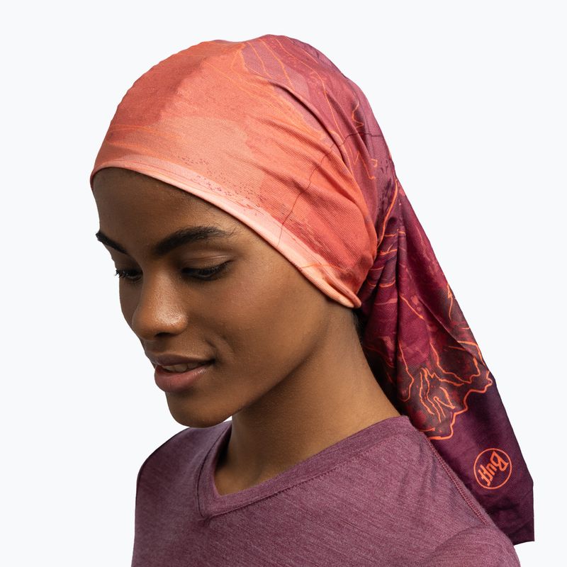 Multifunkčná šatka BUFF Original Ecostretch Unal Garnet 6
