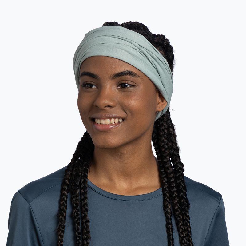 Multifunkčná šatka BUFF Coolnet UV+ solid seagrove green 4