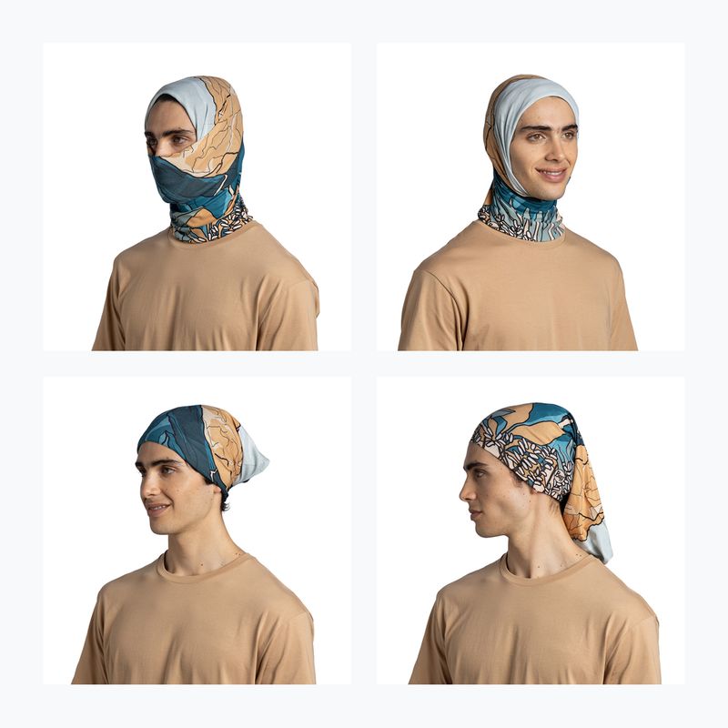 Multifunkčná šatka BUFF Coolnet UV nive teal 5