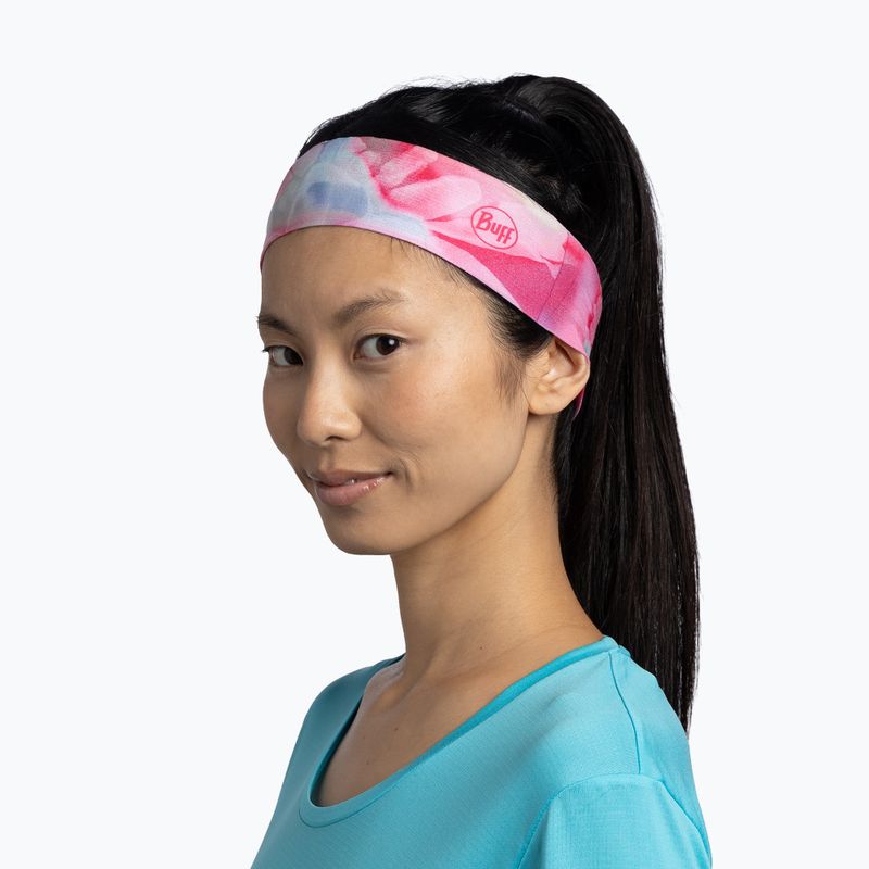 Čelenka BUFF CoolNet UV Slim emerald fluor fuchsia 3