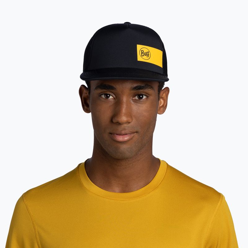 Šiltovka BUFF Explore Trucker cream logo black 3