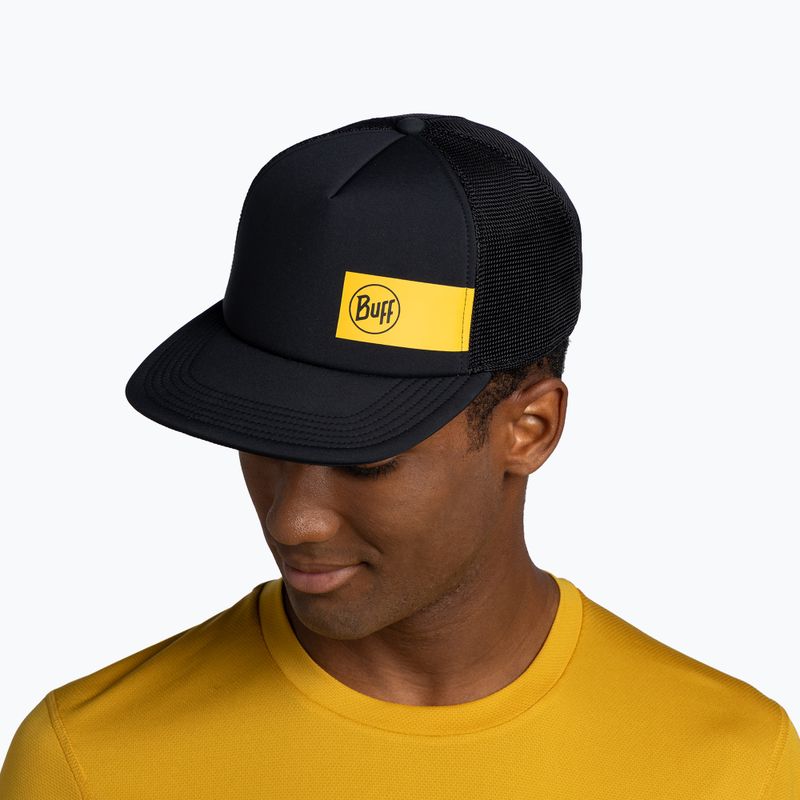 Šiltovka BUFF Explore Trucker cream logo black 5