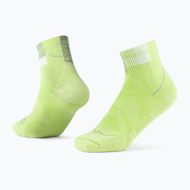 Ponožky BUFF CoolNet Quarter lime 3