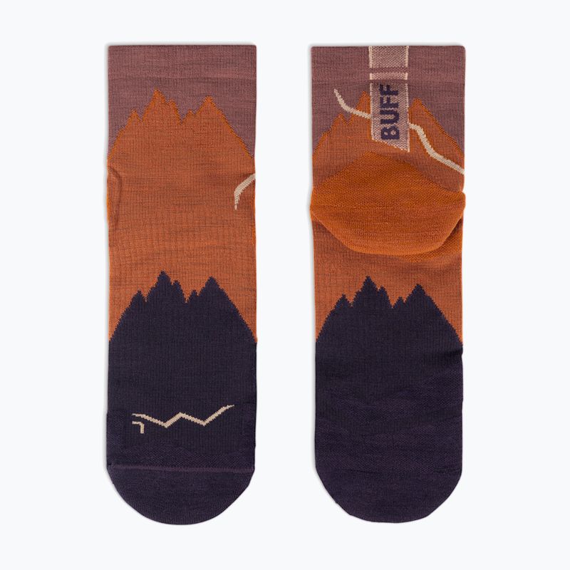 Ponožky BUFF Merino Lightweight Quarter LWQ3 ginger 3