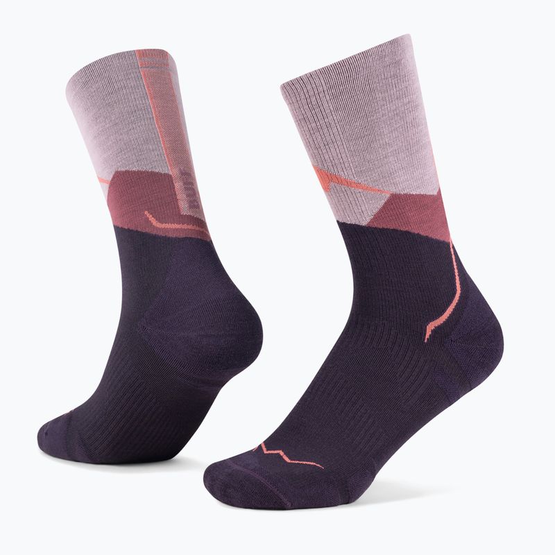 Ponožky BUFF Merino Lightweight Crew LWC1 pink