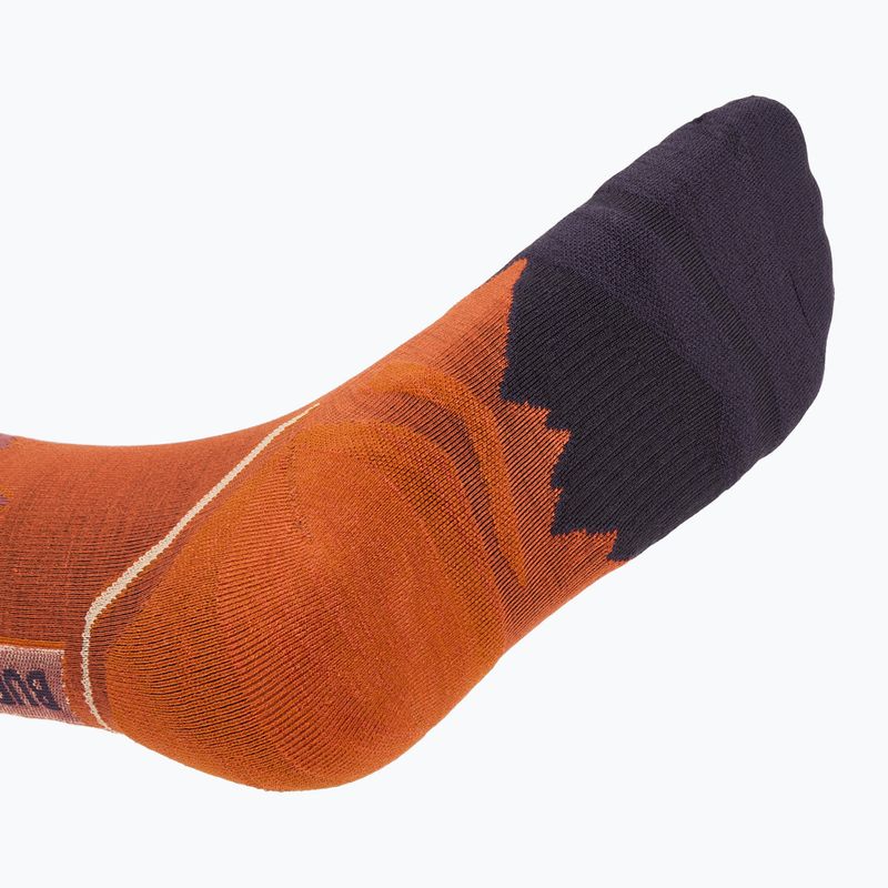 Ponožky BUFF Merino Lightweight Crew LWC3 zázvorovej farby 4