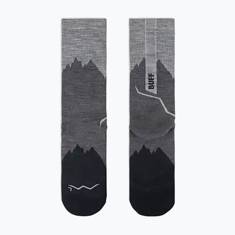 Ponožky BUFF Merino Lightweight Crew LWC3 čierne 6