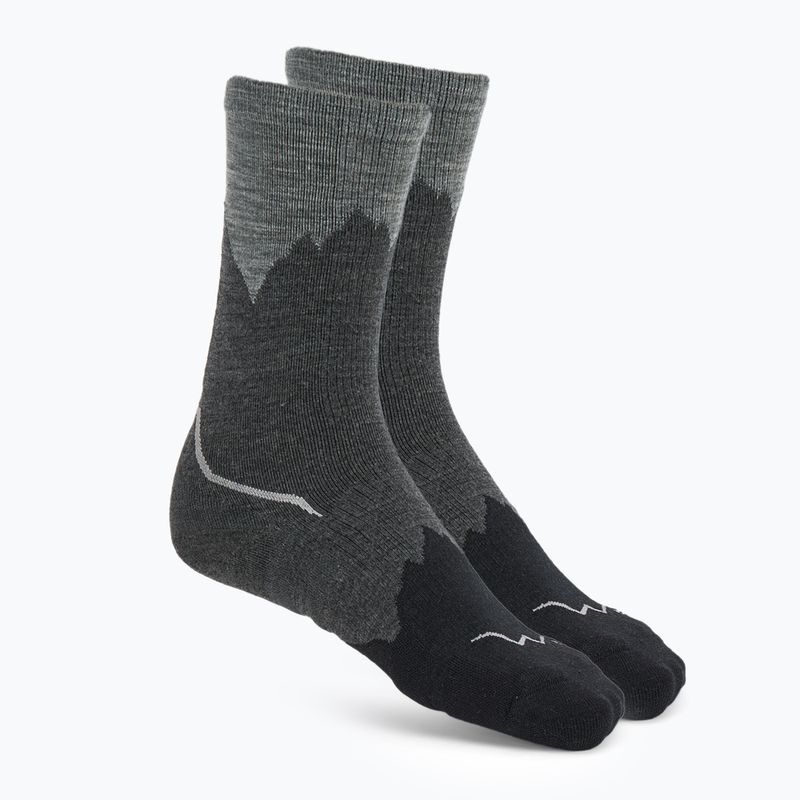 Ponožky BUFF Merino Lightweight Crew LWC3 čierne