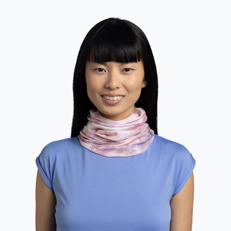 Multifunkčná šatka BUFF Coolnet UV Insect Shield Solid orisa pink azalea 3