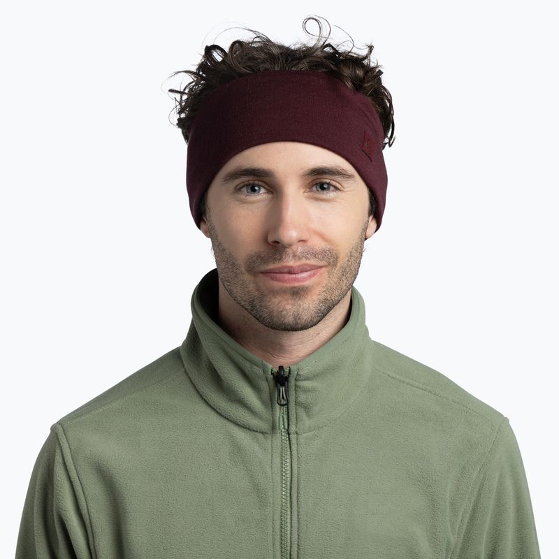Čelenka BUFF Merino Wide garnet 2