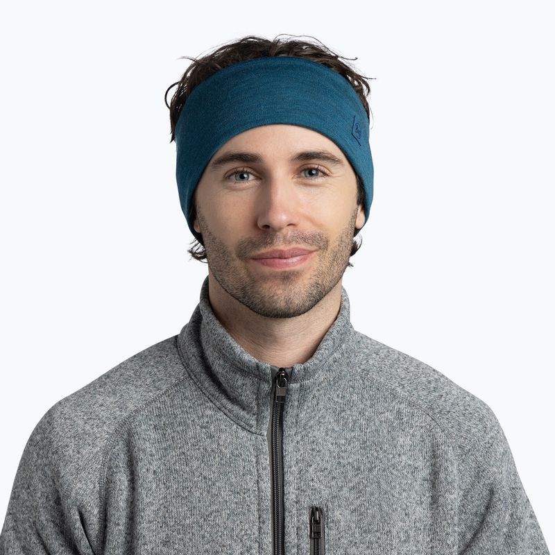 Čelenka BUFF Merino Wide ocean 2
