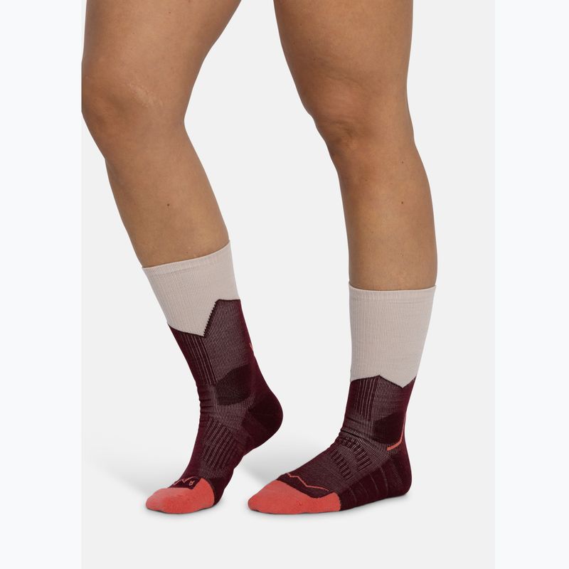 Ponožky BUFF Midweight Crew wine 4
