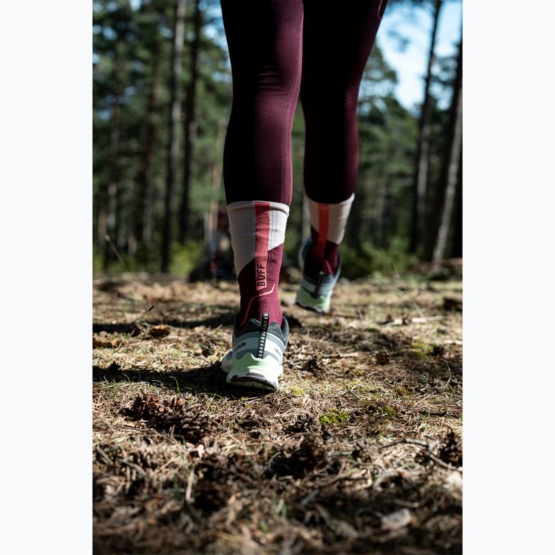 Ponožky BUFF Midweight Crew wine 11