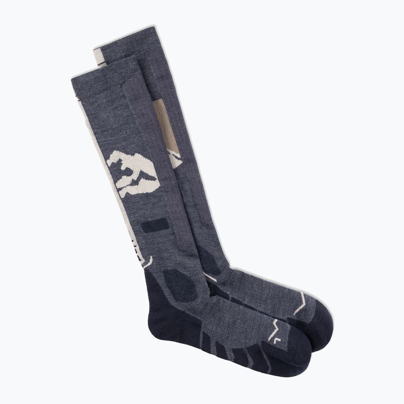 Ponožky BUFF Merino Heavyweight Over The Calf night blue 2